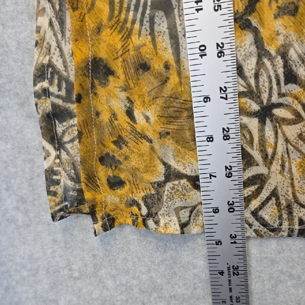 Embellished V-Neck Animal Print Shear Top - Picture 9 of 13